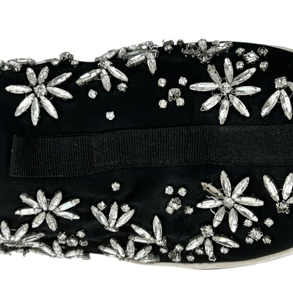 Neiman Marcus Women's Black Crystal Embellished Fusion Slip-ons | Size 9B - Picture 5 of 7